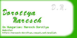 dorottya maresch business card